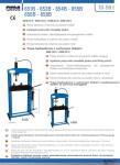 hydraulinen puristin kädellä toimiva, paine: 30t