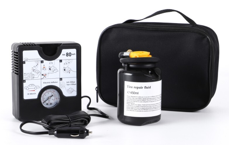 kit koos renkaan korjausvaahtolla 450ml.