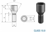 torx-pultti pt12x1.50/40/- (p65. ¤20mm) iso 10.9. zn-ni. musta