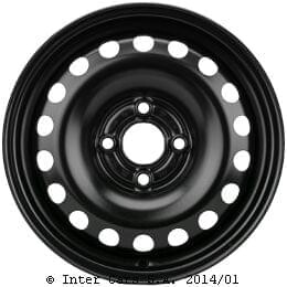 5J x14 H2; teräsvanne; Volkswagen: UP / Lupo II  06/11-; Seat Mii 06/11-; Skoda Citigo 06/11-