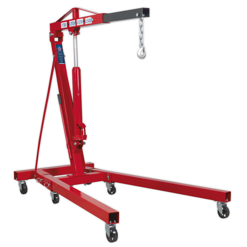 SEALEY hydraulinen pyörillä tõstekraana korjaamoon- autotallin max tõstej  1000kg, paino 75kg
