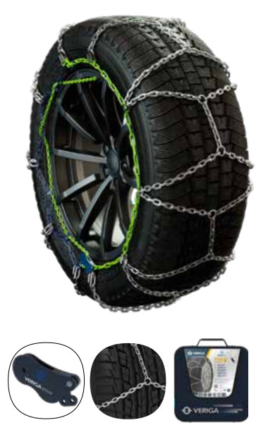 lumiketjut / rehviketid VERIGA, henkilöautot, o-NORM sertifikaatti, Itävalta sertifikaatti. VR5117, mitta: 155/80R15, 165/70R15, 165/80R14, 175/65R15, 175/70R14, 175/80R13, 185/50R16, 185/55R15, 185/65R14, 185