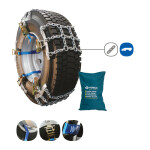 ketjut kuorma-auto VERIGA (kiinnitys vyö, pakkaus 2kpl) 10,00R20; 11,00R20; 11,00R22; 11,20R24; 11R22,5; 12,00R20; 12,0/80R22,5; 12,50R20; 13,00R22,5; 13,0/80R20; 275/80R22
