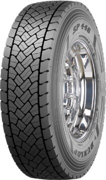 295/60R22.5 SP446+, DUNLOP, kuorma-auton rengas, Regional, Drive, 3PMSF, M+S, 150/147K,
