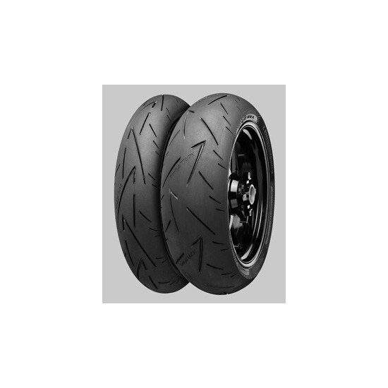 motorcycle road tyre continental 120/70zr17 tl 58w contisportattack 2 front