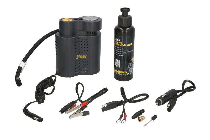 Easy Rider - moottoripyörän kompressori 12V + renkaan korjaukseen tiivistysaine