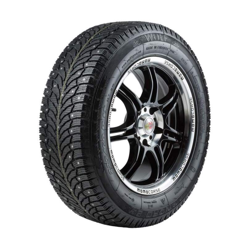 henkilöauton nastarengas 235/65RR17 WOLF Nord 2 (pinnoitettu) 104T pinnoitettu rengas! WOLF TYRES NORD renkaat ovat kehitetty, ottamalla huomioon maita, joiden talviolosuhteet ovat ankarat, jolla on erinomainen pito jäällä ja lumella. vahvistetut sivuseinämät ja ja erityinen kulutuspinnan kuvio takaavat pitkän käyttöiän.