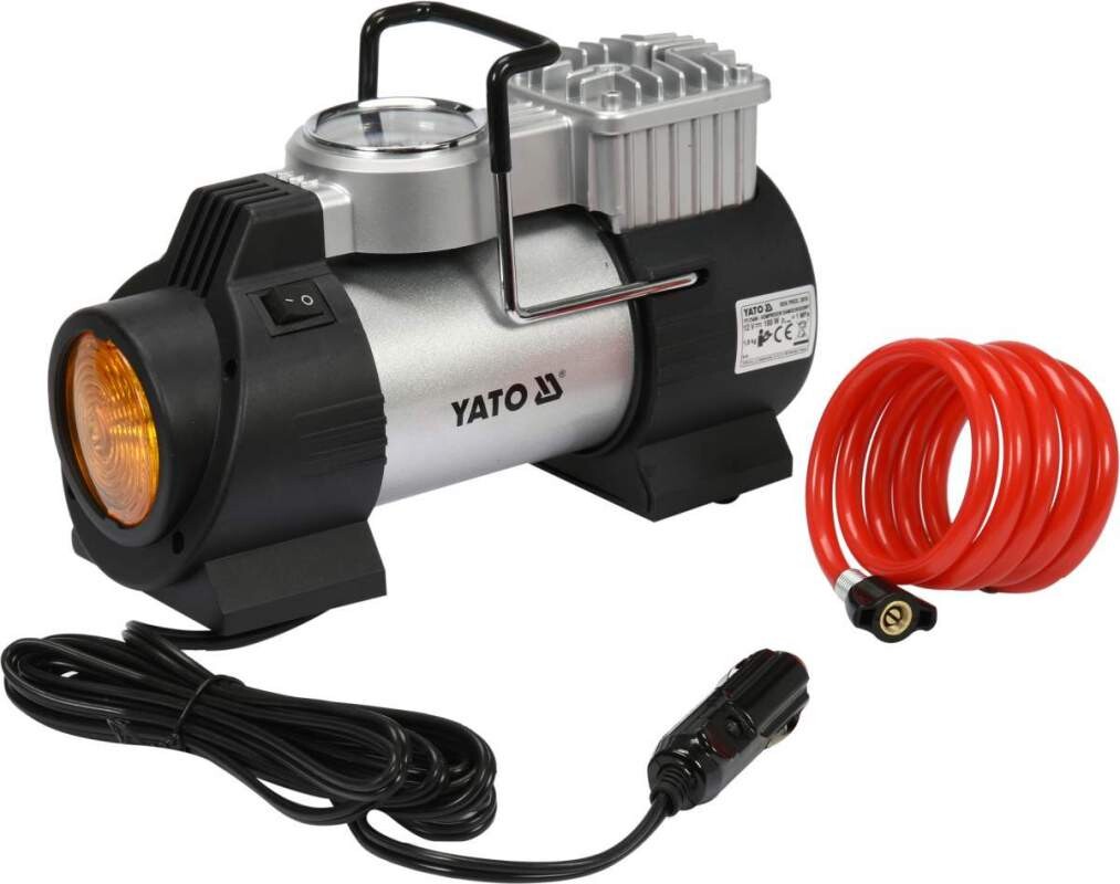 rengaskompressori henkilöautolle led-valaistuksella 180W 150 PSI 10bar 40l/m